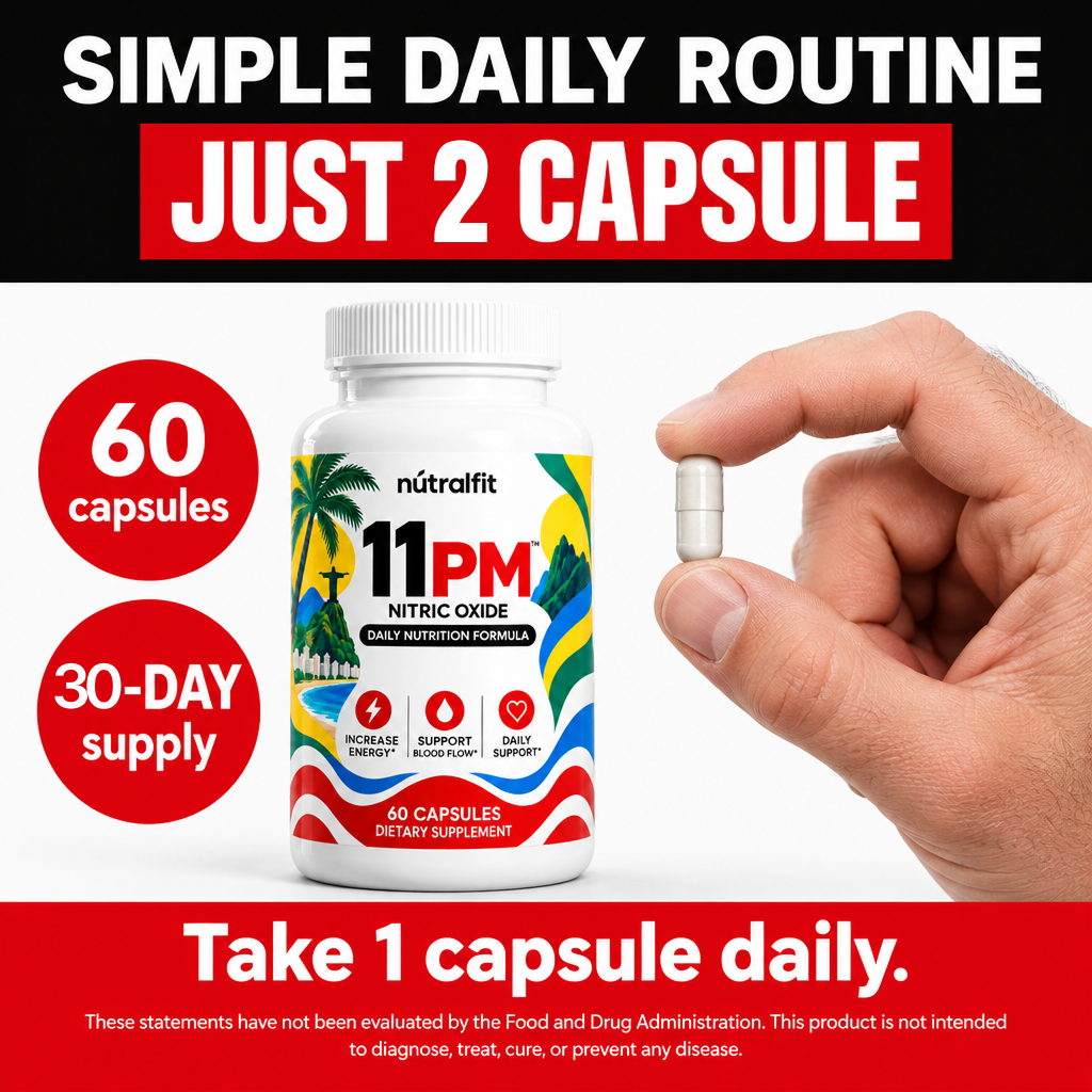 Nutralfit 11PM Nitric Oxide Dietary Supplement – 60 Capsules