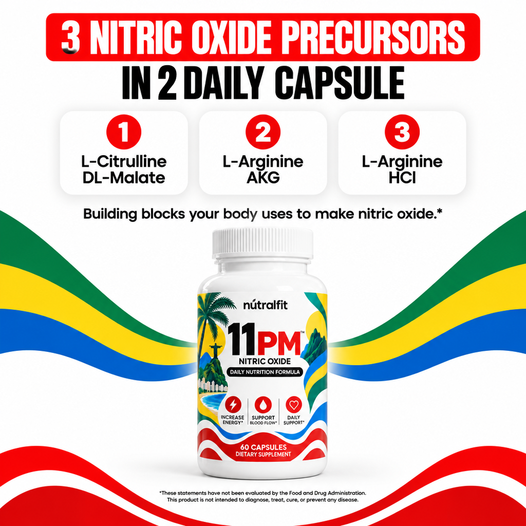 Nutralfit 11PM Nitric Oxide Dietary Supplement – 60 Capsules
