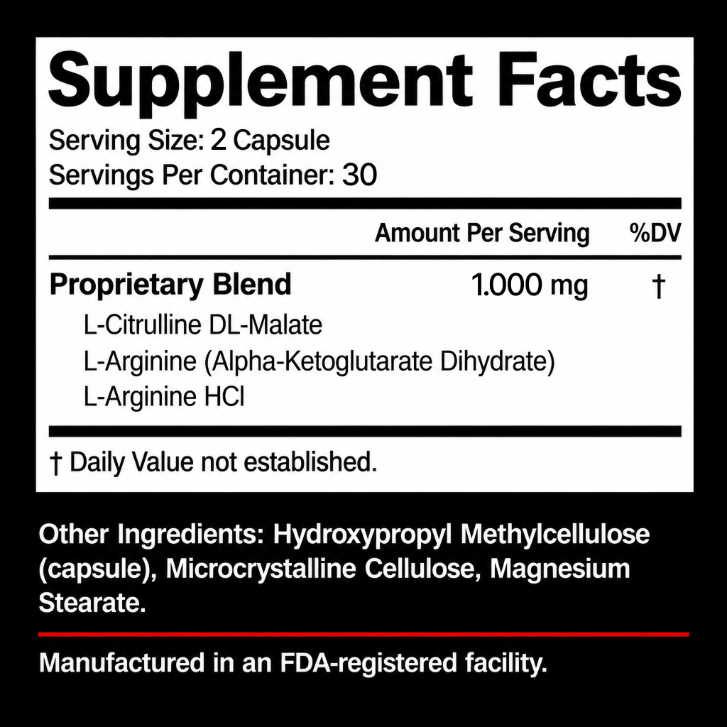 Nutralfit 11PM Nitric Oxide Dietary Supplement – 60 Capsules