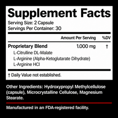 Nutralfit 11PM Nitric Oxide Dietary Supplement – 60 Capsules